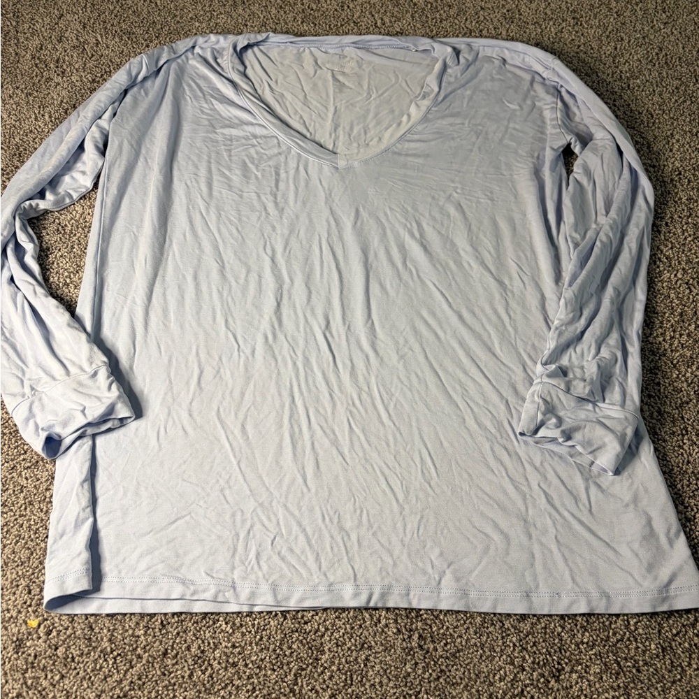 Bubble Baby Bamboo Two-Piece Pajama Set Light Blue Size Small